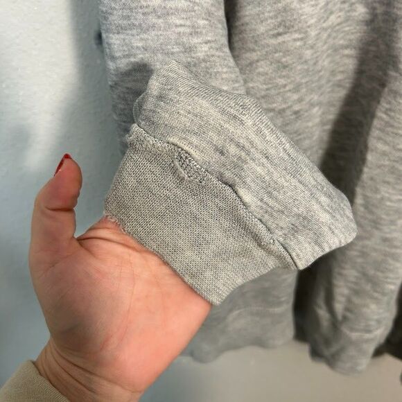 VTG 90s USA Olympics Crewneck Sweatshirt XLT Tall Heathered Gray Distressed - Picture 12 of 12